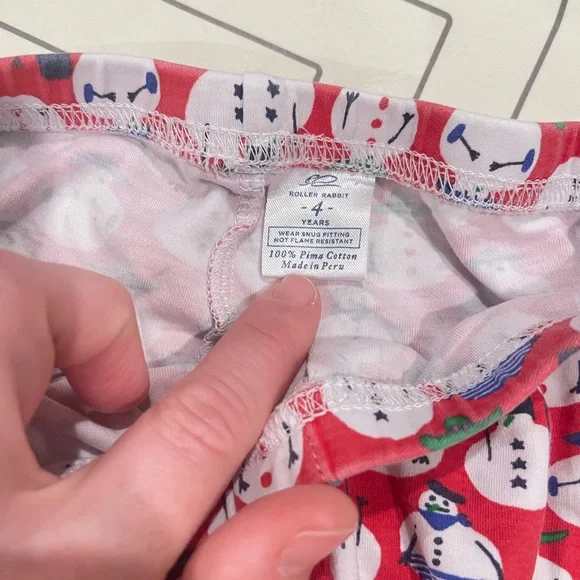 Roller Rabbit Winter Snowman Pajama Set - Picture 9 of 15